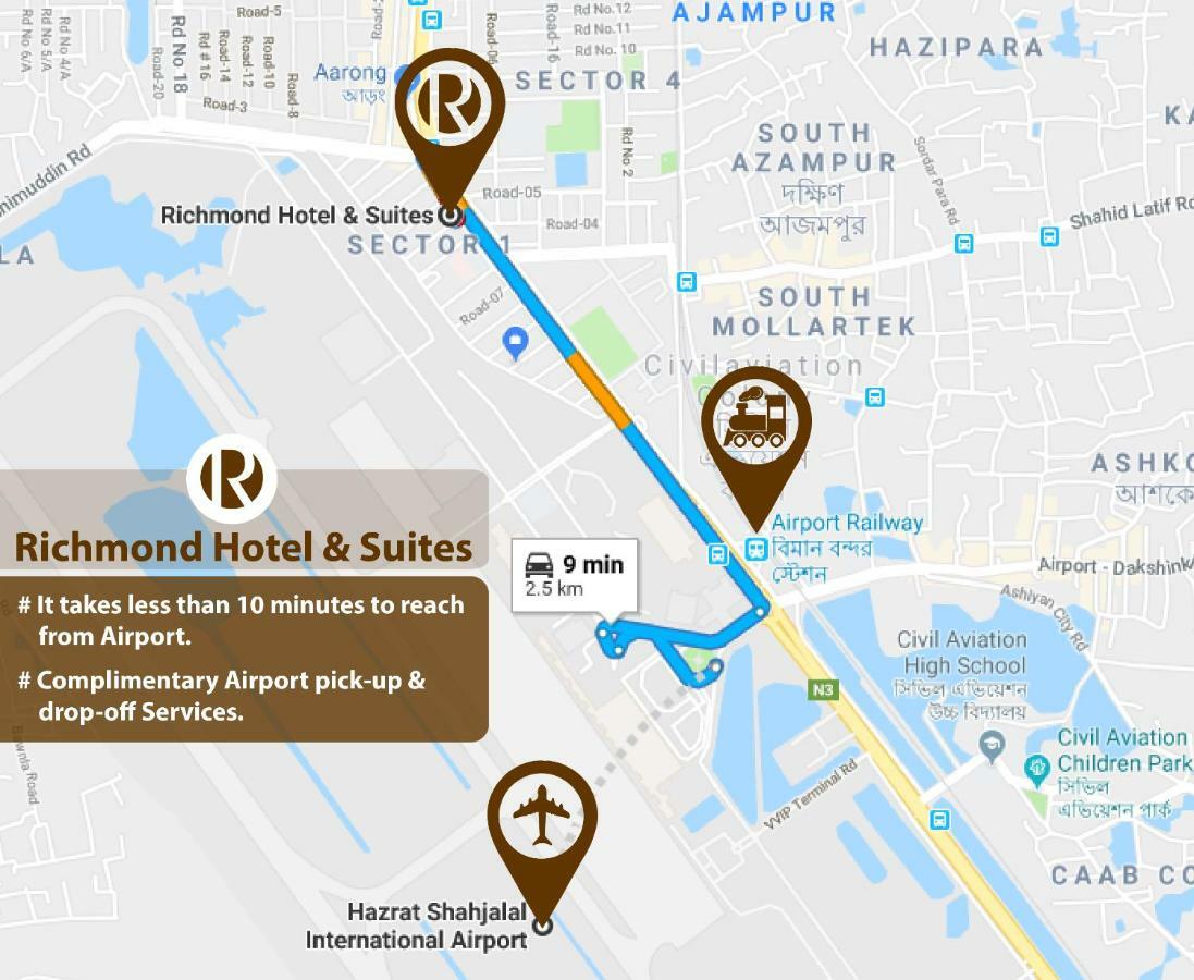 Richmond Hotel & Suites Дакка Экстерьер фото